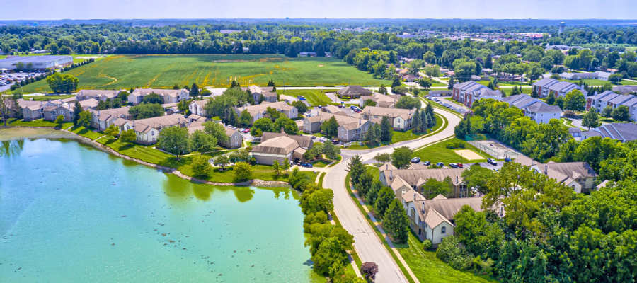 bayshore apartment birdeye exterior view